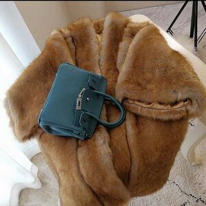 Erica style Hugh quality vegan fur coat